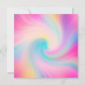 Glitzer Slime Geburtstagsparty Einladung (Rückseite)