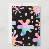 Glitzer Slime Party Geburtstagseinladung Einladung (Rückseite)