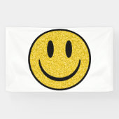 Glitzer Smile Face Banner (Horizontal)