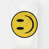 Glitzer Smile Face Banner (Vertikal)