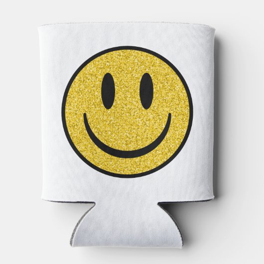 Glitzer Smile Face Dosenkühler (Rückseite)