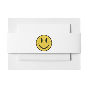 Glitzer Smile Face Einladungsbanderole