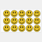 Glitzer Smile Face Etiketten (Blatt)