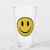 Glitzer Smile Face Glas (Vorderseite)