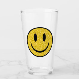 Glitzer Smile Face Glas