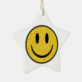 Glitzer Smile Face Keramik Ornament (Rechts)