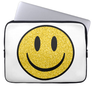 Glitzer Smile Face Laptopschutzhülle
