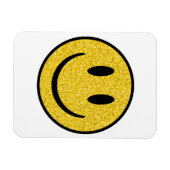 Glitzer Smile Face Magnet (Horizontal)