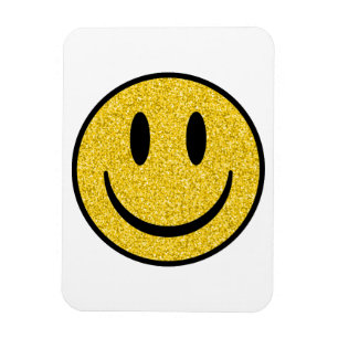 Glitzer Smile Face Magnet
