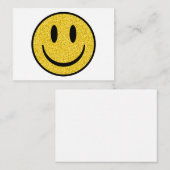 Glitzer Smile Face Mitteilungskarte (Vorne/Hinten)