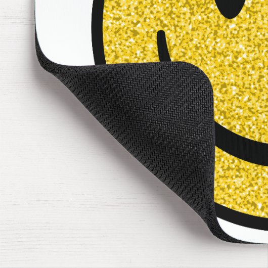 Glitzer Smile Face Mousepad (Ecke)