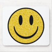 Glitzer Smile Face Mousepad (Vorne)
