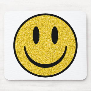 Glitzer Smile Face Mousepad
