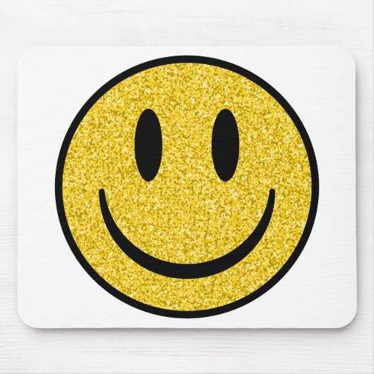 Glitzer Smile Face Mousepad (Vorne)