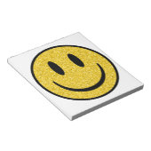 Glitzer Smile Face Notizblock (angewinkelt)