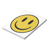 Glitzer Smile Face Notizblock (Rotiert)