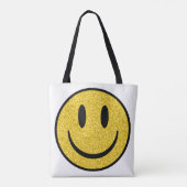 Glitzer Smile Face Tasche (Rückseite)