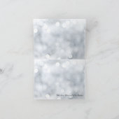 Glitzer Snow Sparkle Lights Danke Karte (Innenseite)