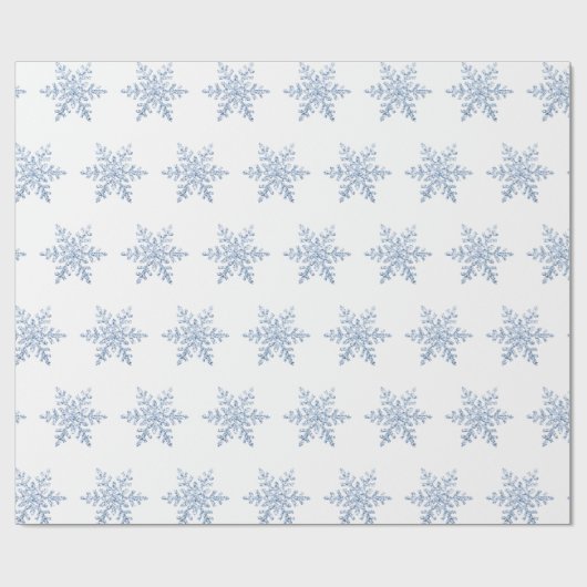 Glitzer Snowflake Pattern Geschenkpapier (Flach)