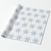 Glitzer Snowflake Pattern Geschenkpapier (Ungerollt)