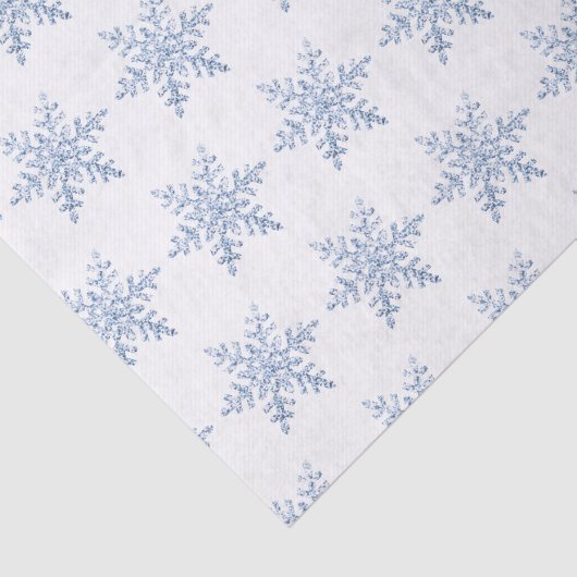 Glitzer Snowflake Pattern Seidenpapier (Ausschnitt)