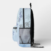 Glitzer Snowflake Snowy Mountain Winter Bedruckter Rucksack (Rechts)