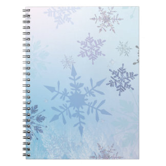 Glitzer Snowflake Snowy Mountain Winter Notizblock