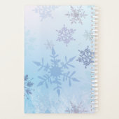 Glitzer Snowflake Snowy Mountain Winter Planer (Rückseite)