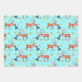 Glitzer Snowflakes Gerda und das Rentier-Muster Geschenkpapier Set (Vorderseite 2)