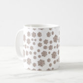 Glitzer Snowflakes Kaffeetasse (Vorderseite Links)