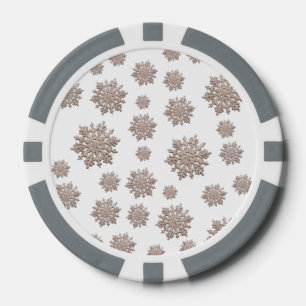 Glitzer Snowflakes Pokerchips