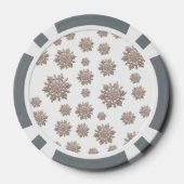 Glitzer Snowflakes Pokerchips (Rückseite)