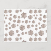Glitzer Snowflakes Postkarte (Vorderseite)
