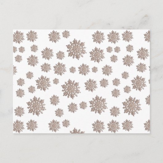Glitzer Snowflakes Postkarte (Vorderseite)