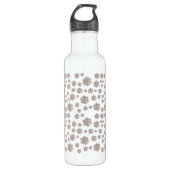 Glitzer Snowflakes Trinkflasche (Vorderseite)