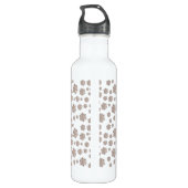 Glitzer Snowflakes Trinkflasche (Rückseite)