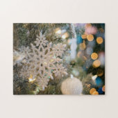 Glitzer Snowflakes Weihnachtsschmuck Puzzle (Horizontal)