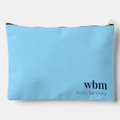 Glitzer Sonnenblume Muttertag Mit Monogramm Zubehörtasche (Rückseite)