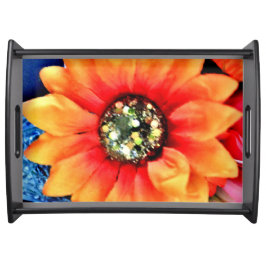 Glitzer Sonnenblume Tablett