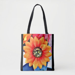 Glitzer Sonnenblume Tasche