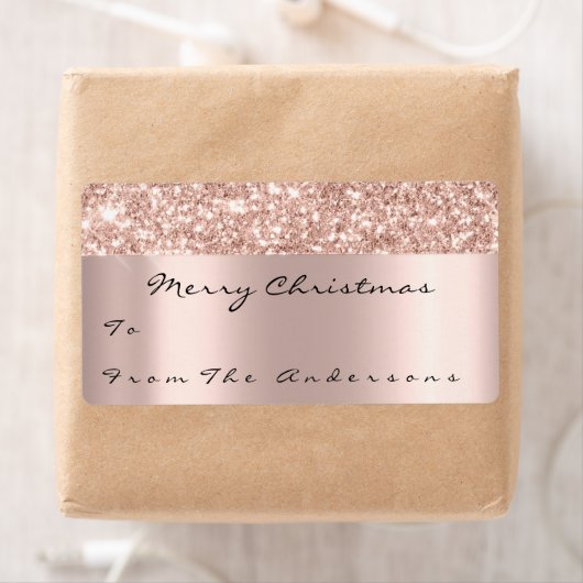 Glitzer Spark Rose Goldene Feiertage Weihnachtszei (Insitu)