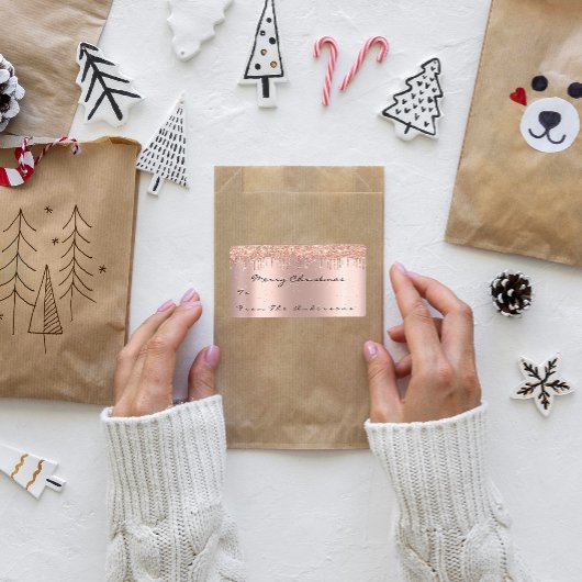 Glitzer Spark Rose Schnee Feiertage Weihnachtszeit