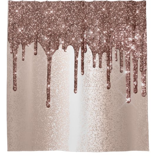 Glitzer Spark Tropfen Pinacoteca Casa Rusca Rose G Duschvorhang (Vorderseite)