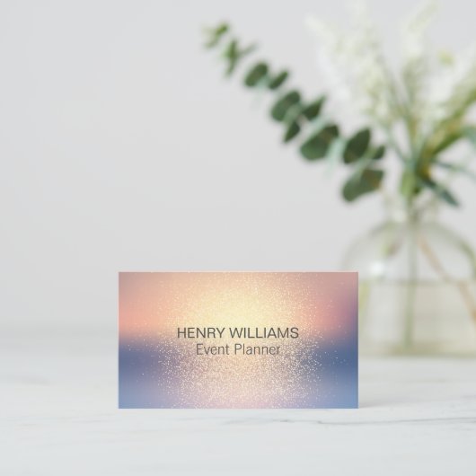Glitzer Sparkle Blend Hintergrund Visitenkarte (Stehend Vorderseite)