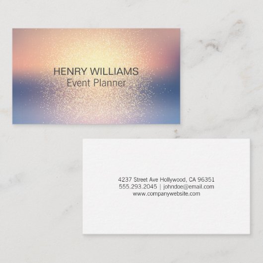 Glitzer Sparkle Blend Hintergrund Visitenkarte (Vorne/Hinten)