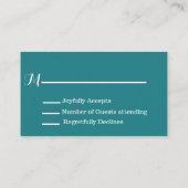 Glitzer Sparkle Bow RSVP-Karten Begleitkarte (Rückseite)