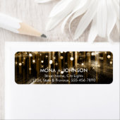 Glitzer Sparkle Confetti Dots Rückgabeaufkleber (Insitu)