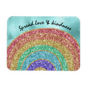 Glitzer Sparkle Gold Rainbow Magnet (Horizontal)