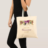 Glitzer Sparkling Amethyst Quinceanera Tote Bag Tragetasche (Vorderseite (Produkt))