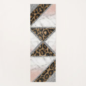 Glitzer Sparkling Silver Marble Glitzer Yoga Mat Yogamatte (Vorderseite)